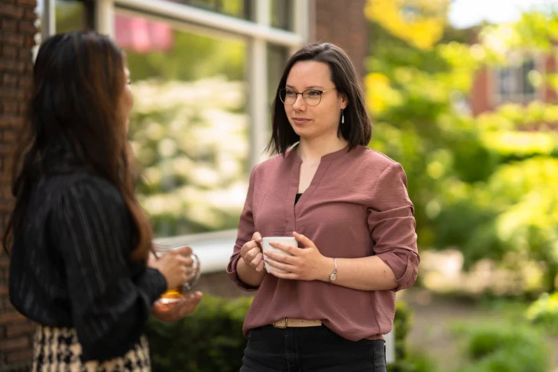 Kop koffie samen drinken